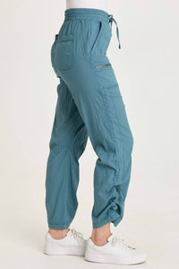 XCVI Trotter Textured Side Cinch Pant in dark night - women's pants - alternate view