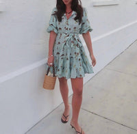 Palm Noosa Ruba Mini Dress in green - women's dress