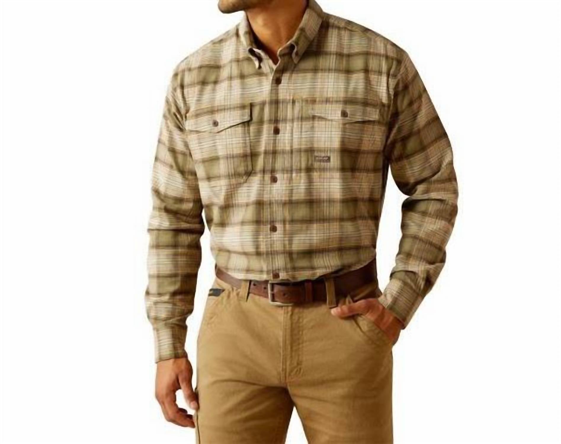 Ariat - Men's Rebar Flannel Durastretch Work Shirt