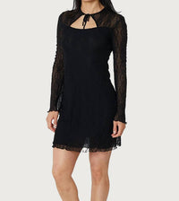 Find Me Now - Women's Mariposa Bow Mini Dress