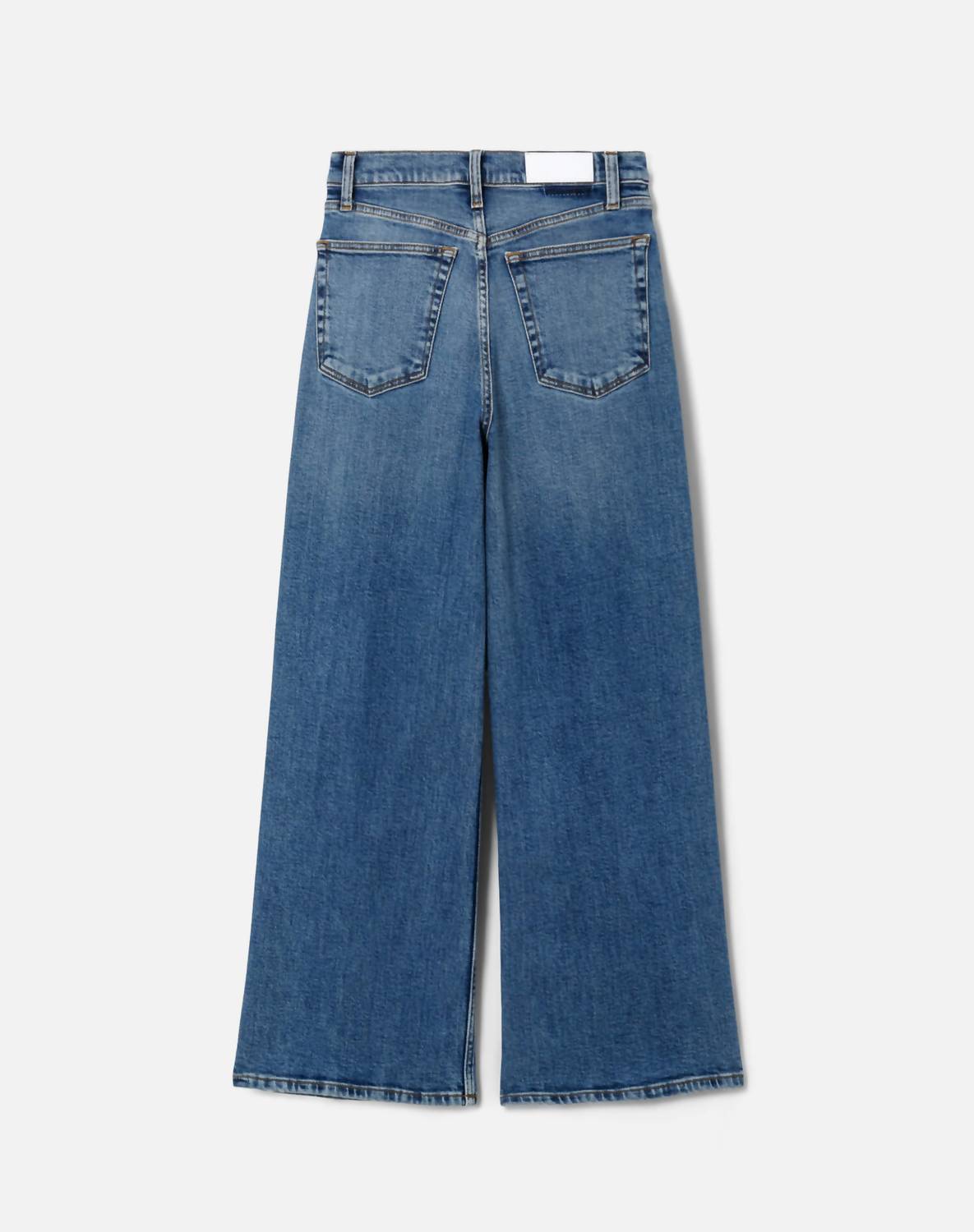 Re/Done - High Rise Wide Leg Crop Jeans
