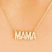 Ellison+Young - Women's Crystal Mama Pendant Necklace