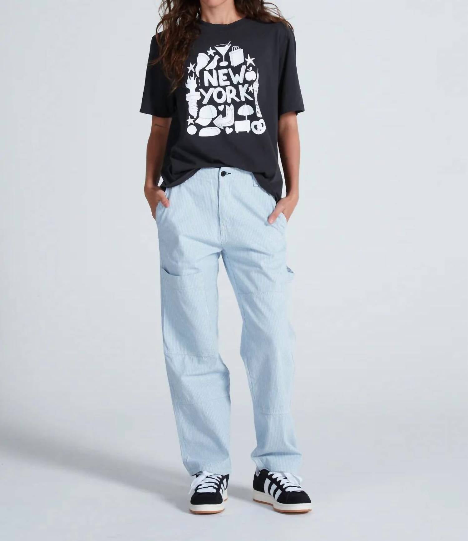 Askk Ny - Stripe Carpenter Pant