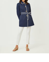Lilly Pulitzer Dianne Long Sleeve Jacket in true navy - women's jacket - alternate view