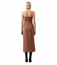French Connection - Azra Twill Strapless Midi Dress