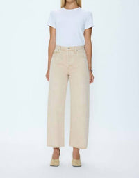 Pistola - Tate Crop High Rise Bowed Wide Leg Jean