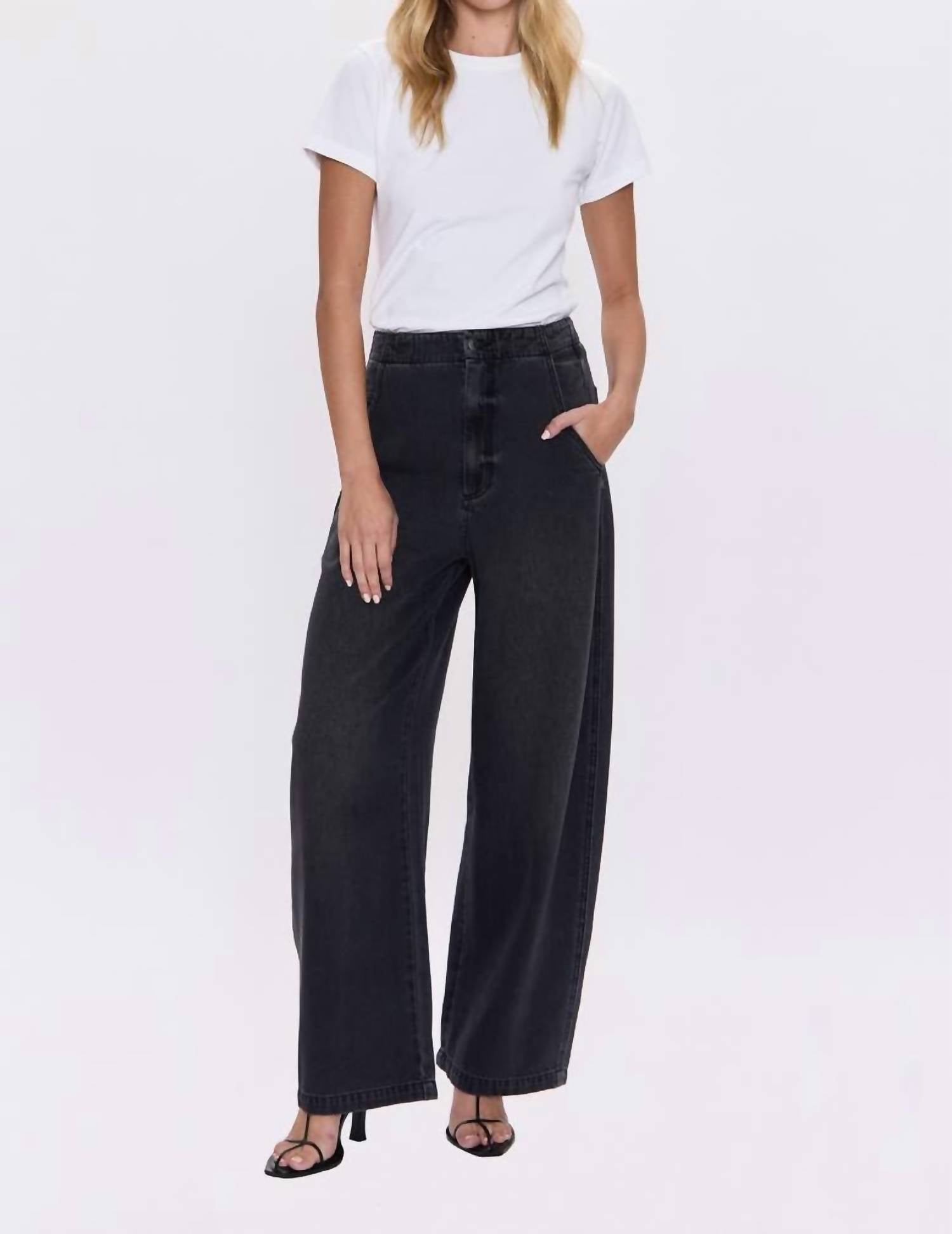 Pistola - Lottie High Rise Bowed-leg Jeans