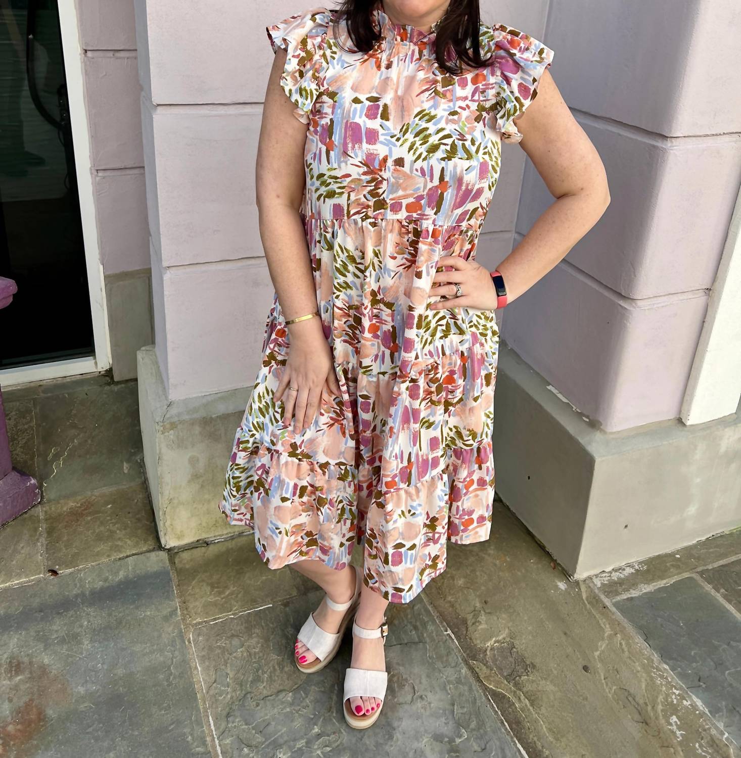 Pinch - Forest Print Midi Dress