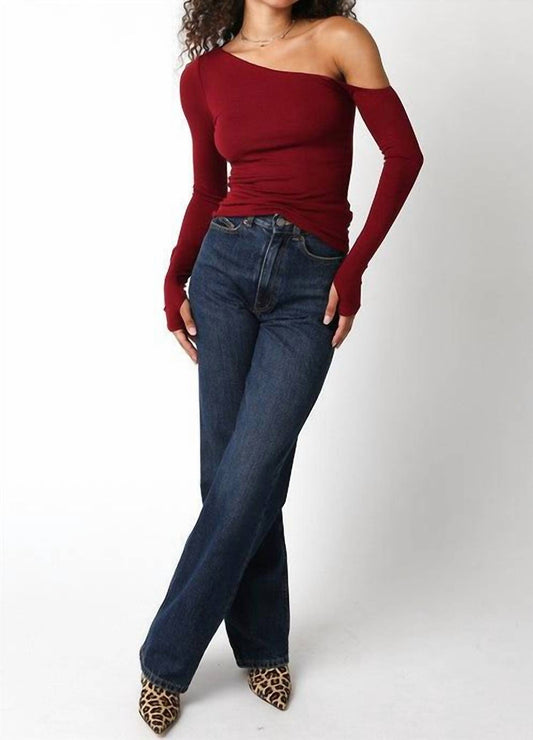 Olivaceous - Gigi Asymmetrical Top