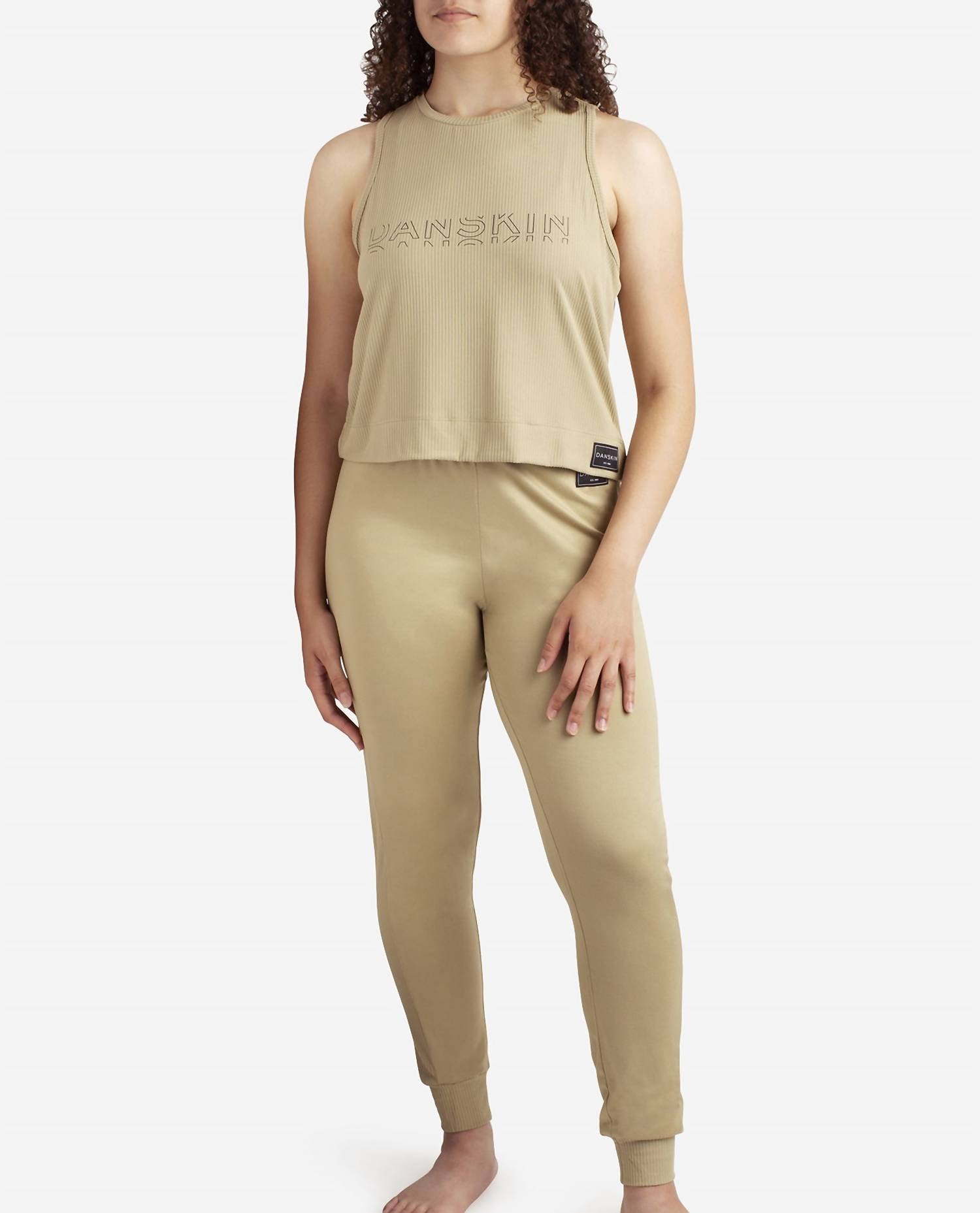 Danskin - High Neck Tank Sleep With Jogger Set