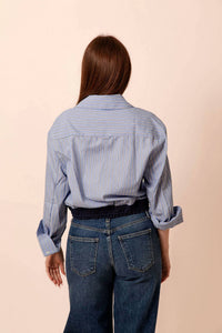 Elan - Ellie Cropped Button Down Top