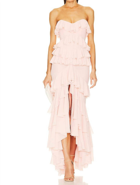 Michael Costello - Oleksandra Strapless Maxi Dress