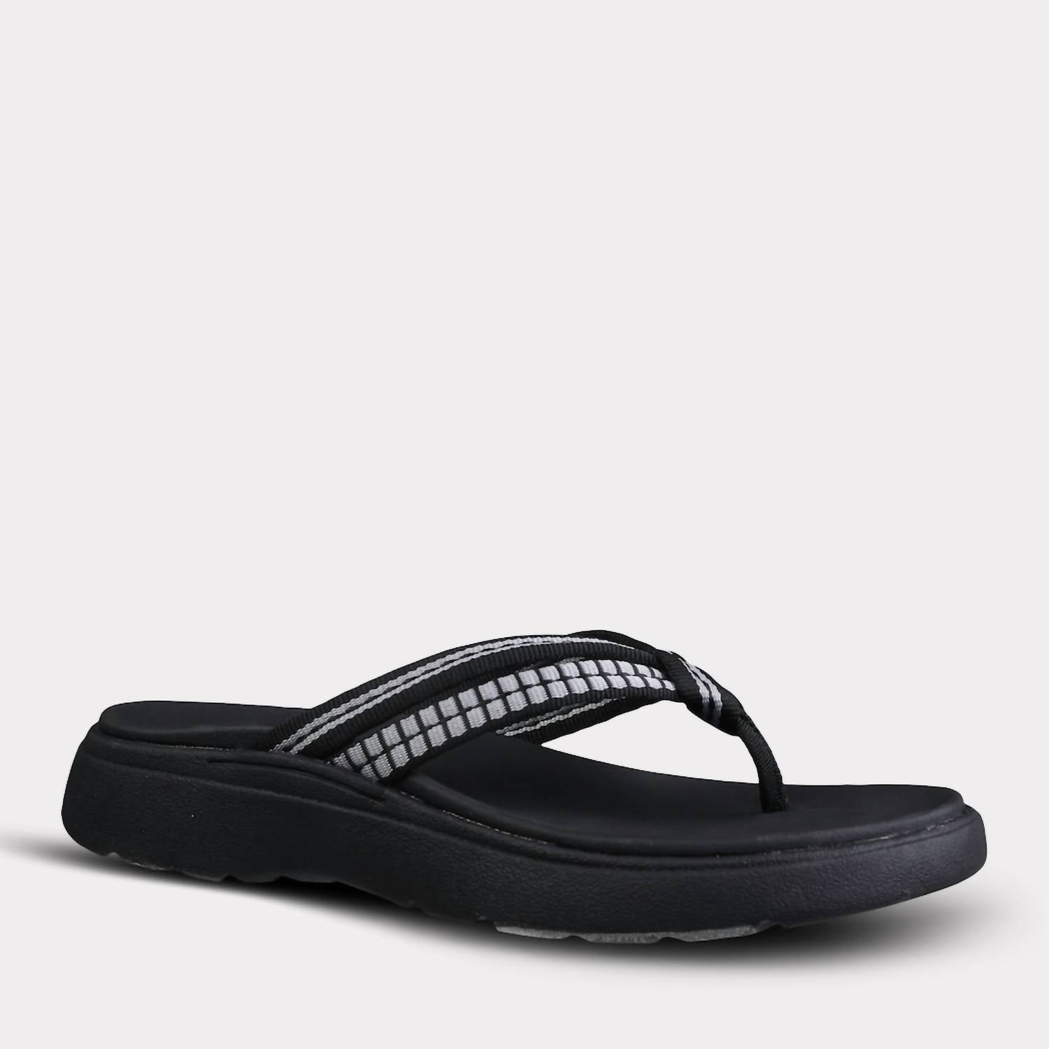 Mykos Women's Nami Thong Sandal in black - women's sandal - alternate view