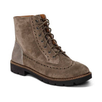 Aetrex Women's Margot Lace-up Boot in taupe - women's shoe