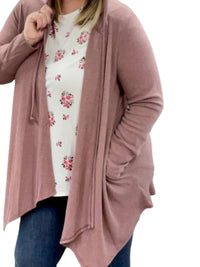Honeyme - Long Sleeve Hooded Cardigan