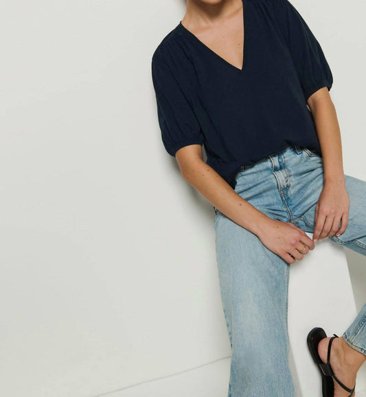 Nation Ltd - Edie Shirred Shoulder Top