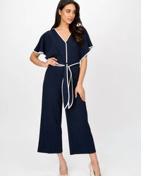 Joseph Ribkoff - Contrast Trim Jumpsuit