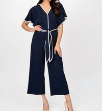 Joseph Ribkoff - Contrast Trim Jumpsuit