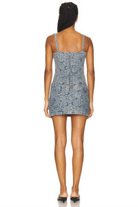 Amanda Uprichard Lupita Romper in vintage wash - women's pants - alternate view