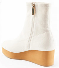 CECELIA NEW YORK Women's Gate Stretch Boot in white - women's shoe - alternate view