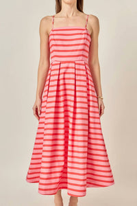 English Factory - Margaret Pleated Midi Dress