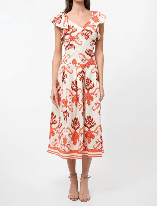 Adelyn Rae - Rosa Flutter Midi Dress