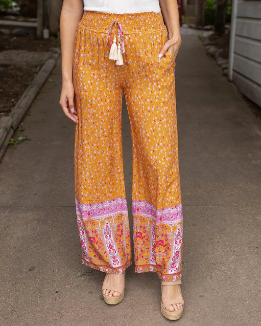 Grace And Lace - Floral Wide Leg Pants