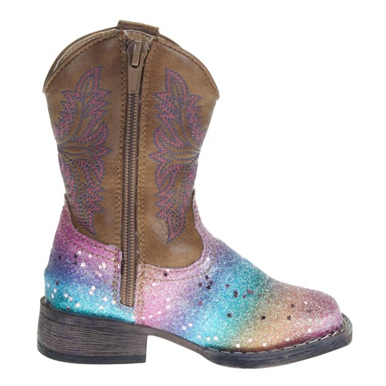 Roper - Girl's Rainbow Glitter Boots