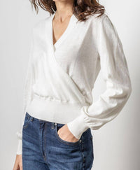 Lilla P - Long Sleeve Surplice Sweater