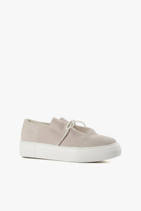 ALL BLACK Women's Gathered Sneak Sneaker Shoe in taupe - women's sneaker - detail view