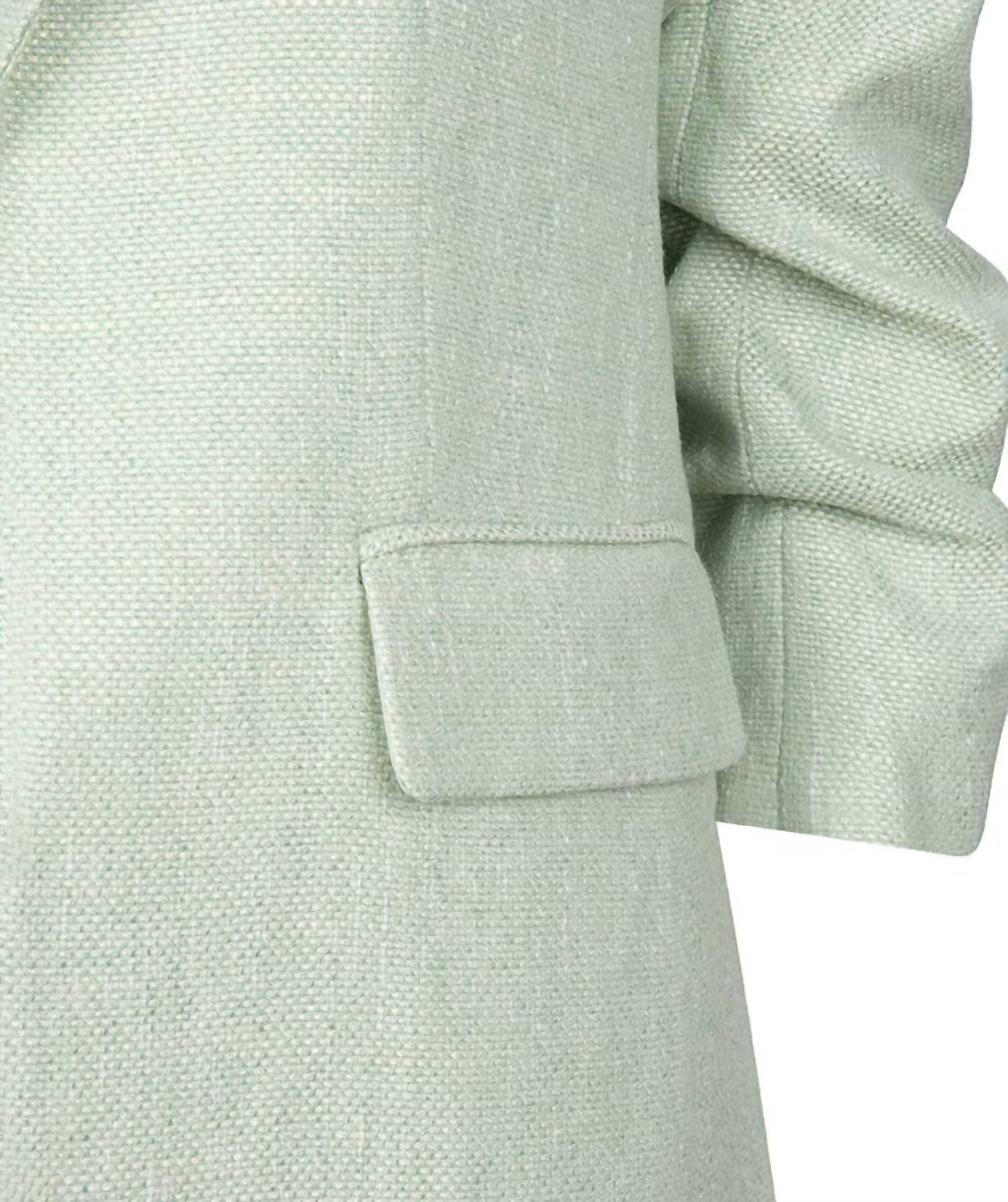 ESQUALO Pietta Linen Look Blazer in pastel green - women's jacket - view 5