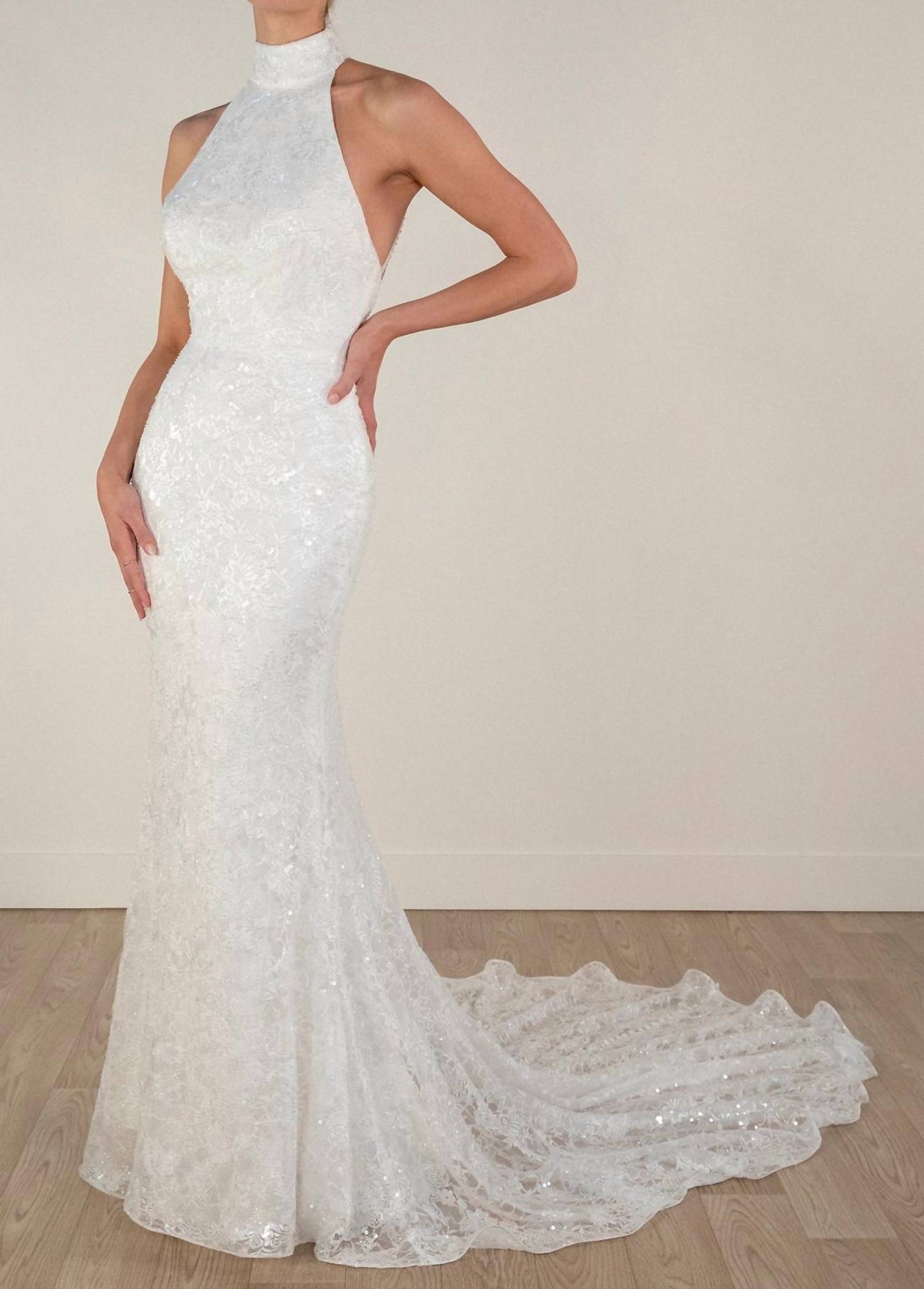 Stella York - Halterneck Column Wedding Dress