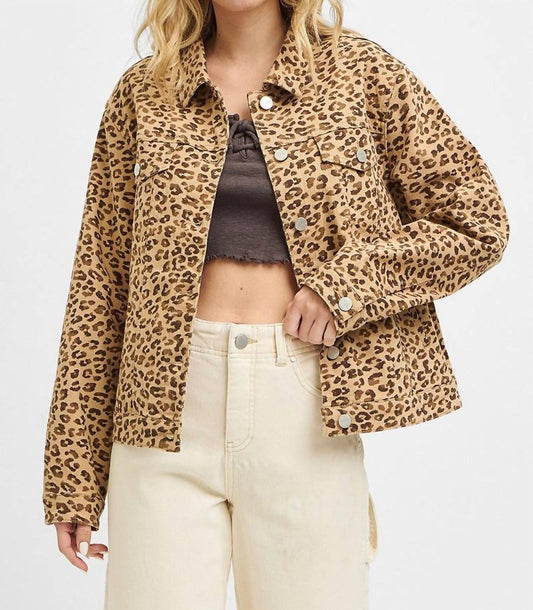 Risen - Leopard Button Down Jacket