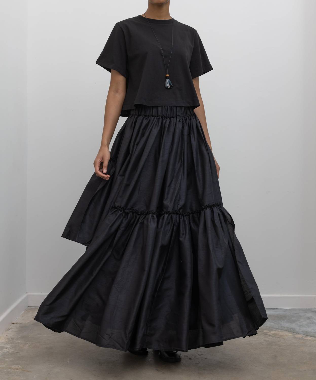 Collective - Asymmetrical Tiered Ruffle Skirt