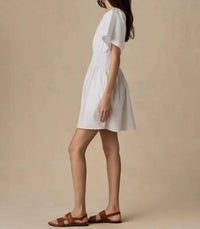 Faherty - Coastal Poplin Elia Mini Smock Dress