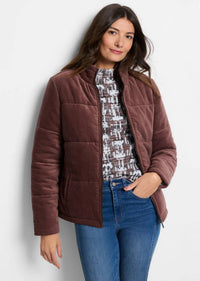 Nic + Zoe - Velvet Puffer Jacket