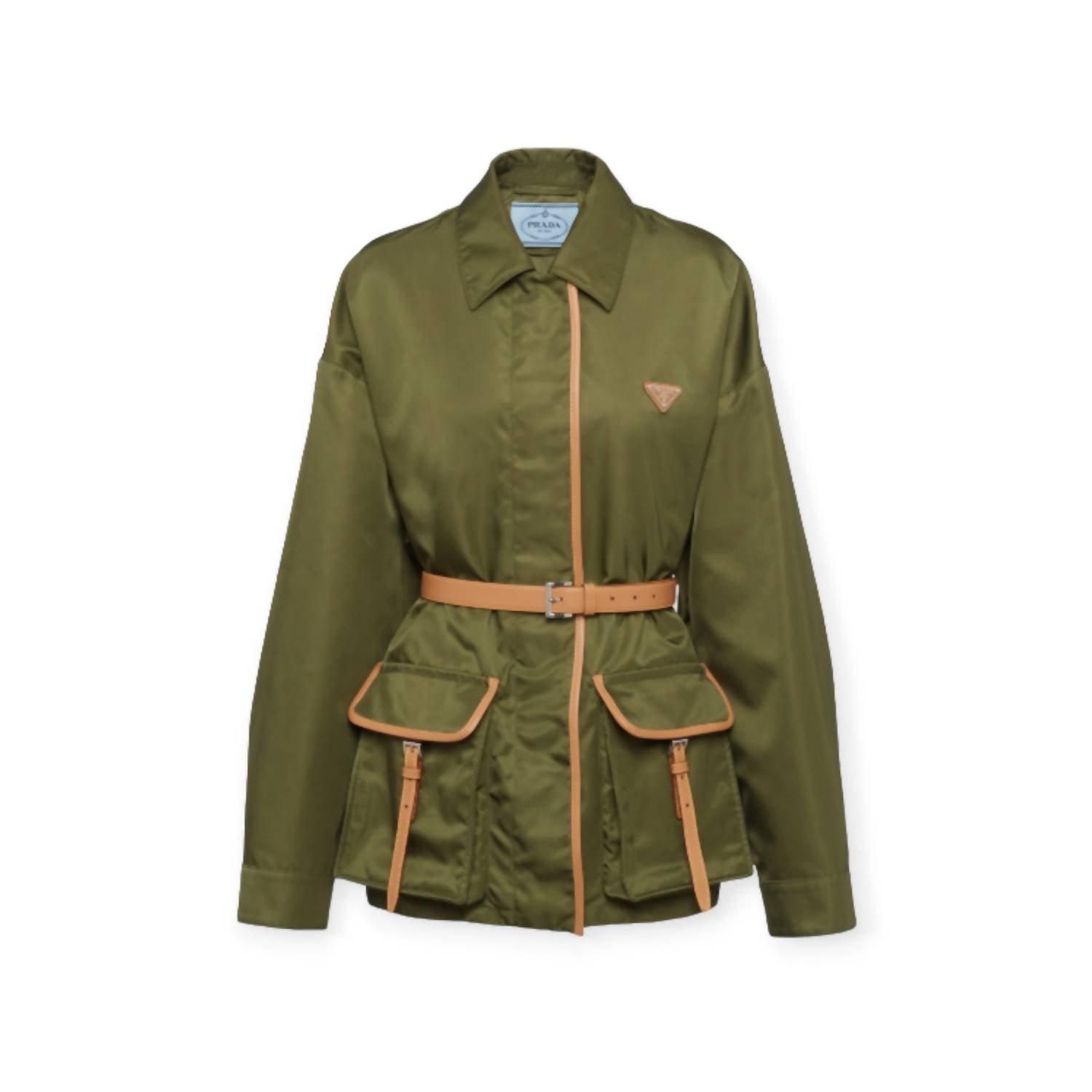 Prada - Oversize Re-nylon Jacket With Belt