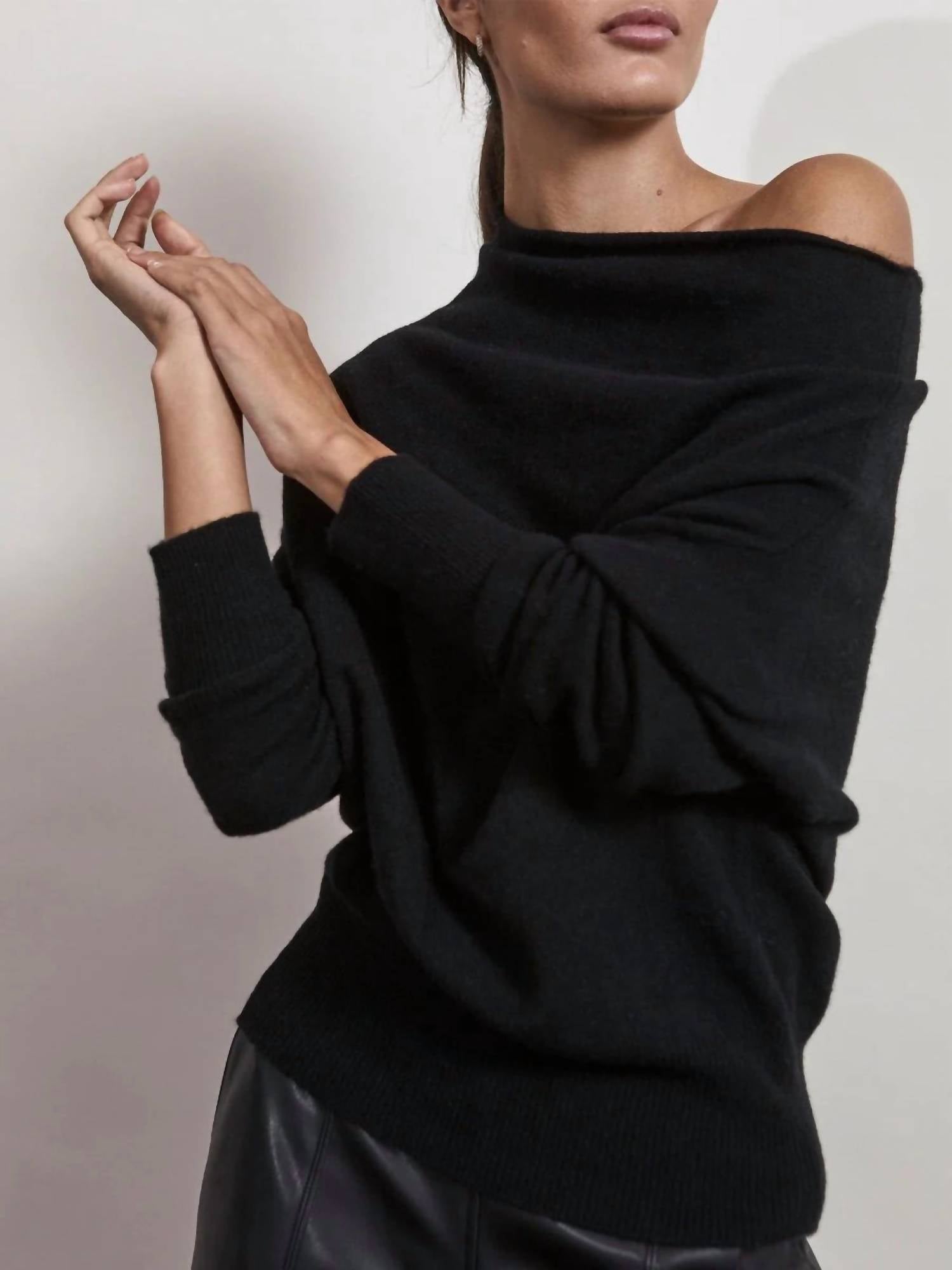 Brochu Walker - Lori Cashmere Off Shoulder Sweater