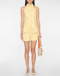 Veronica Beard Brit High Waist Short in chamomile - women's shorts - view 4