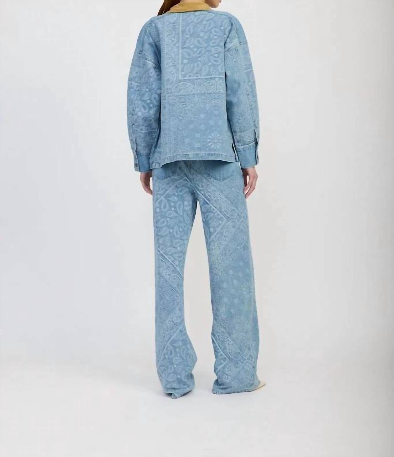 En Saison - Tarak Long Sleeve Color Block Denim Jacket