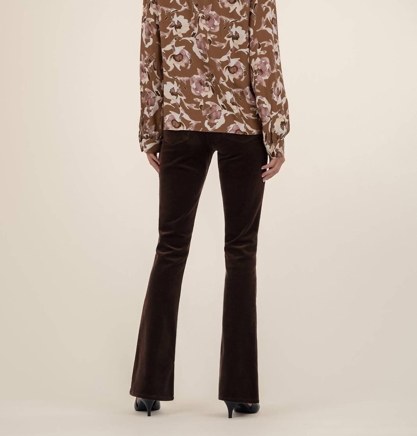 Kut From The Kloth - Isley Long Sleeve Shirt With Neck Ruffles