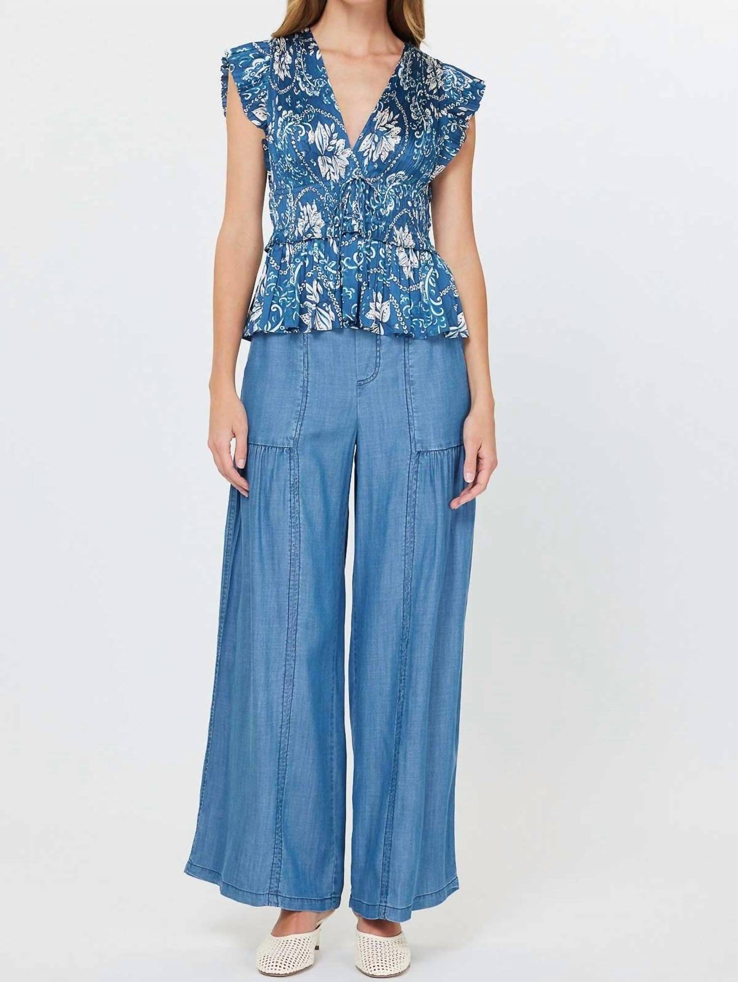 Current Air - Olivia Peplum Top