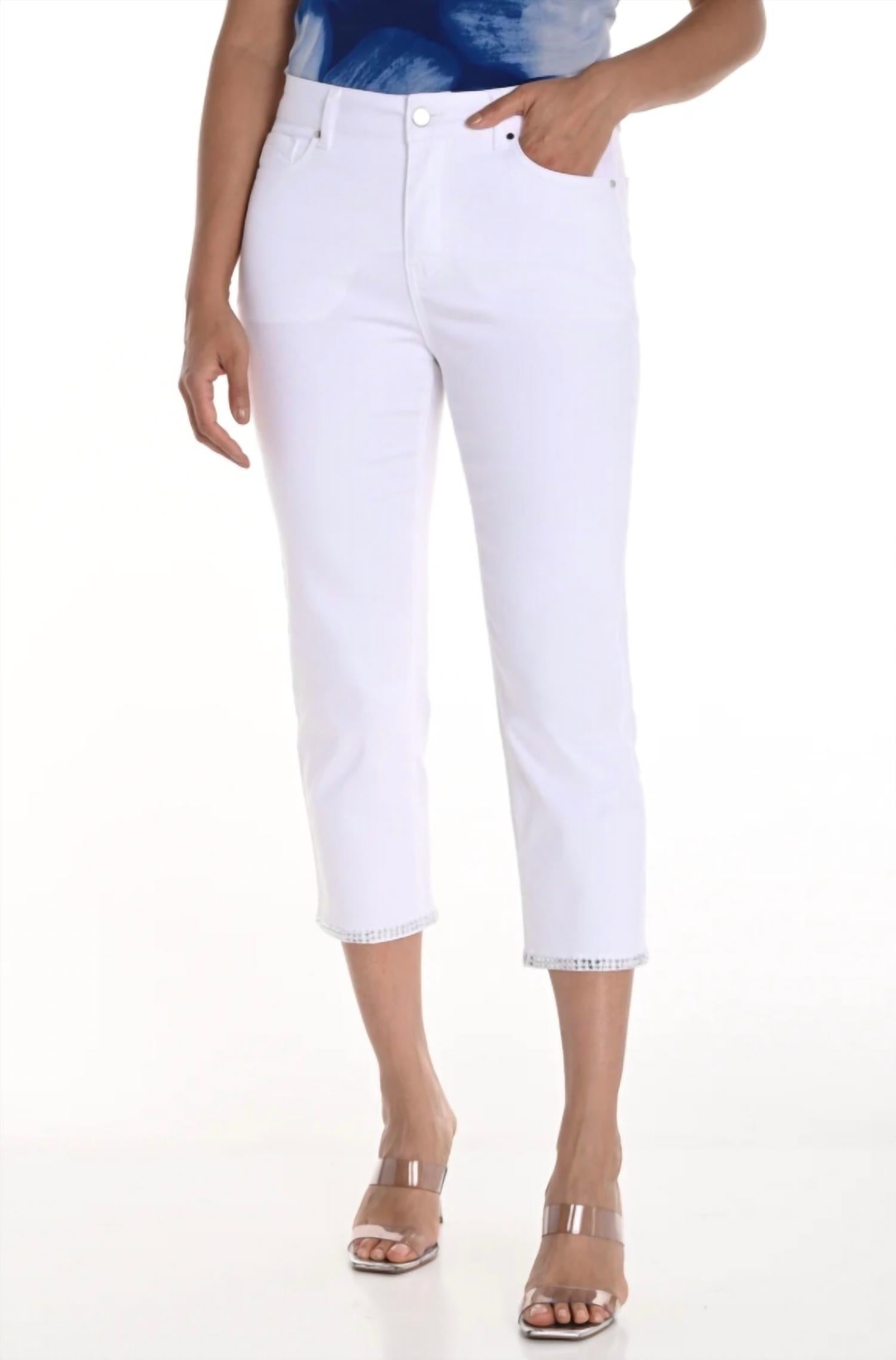Frank Lyman - Slim Fit Cropped Pant