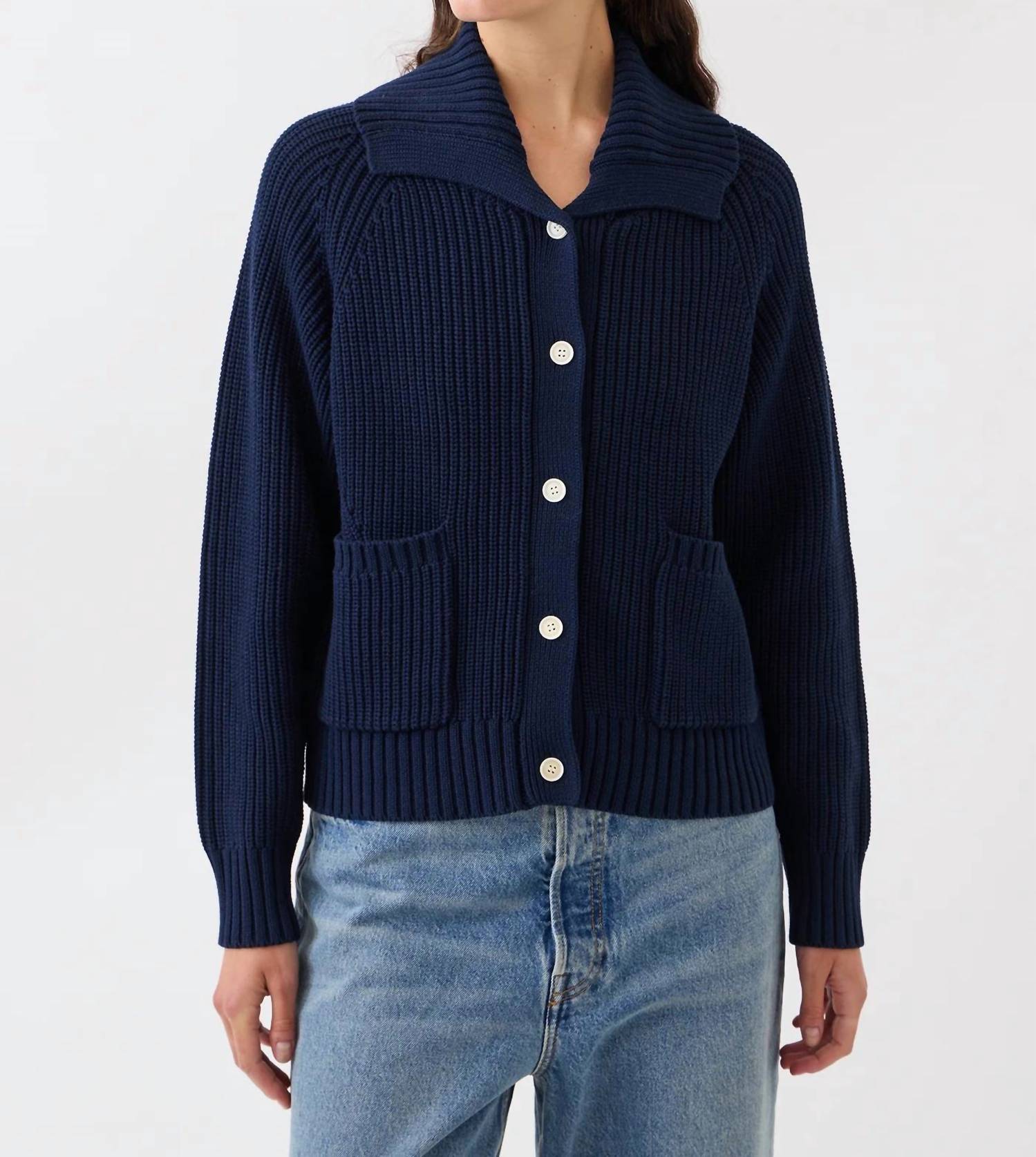 Demylee New York - Parker Cotton Cardigan With Patch Pockets