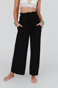Three Bird Nest - Forever Comfy Drawstring Wide Leg Pants