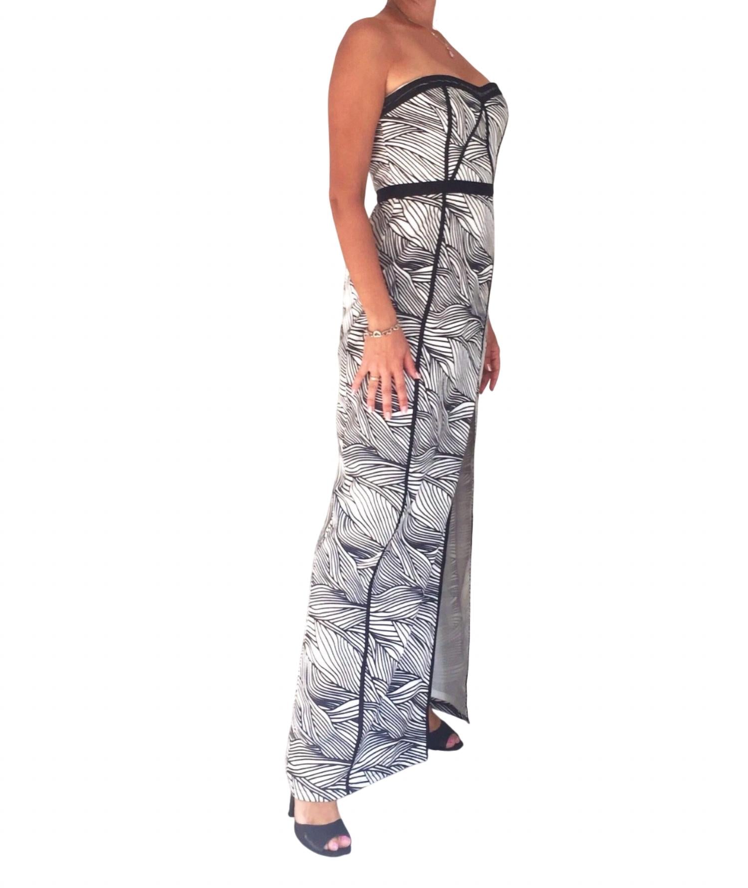Bcbgmaxazria - Elin Maxi Striped Bustier Dress