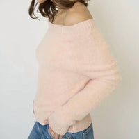 Central Park West - Roman Eyelash Off Shoulder Sweater