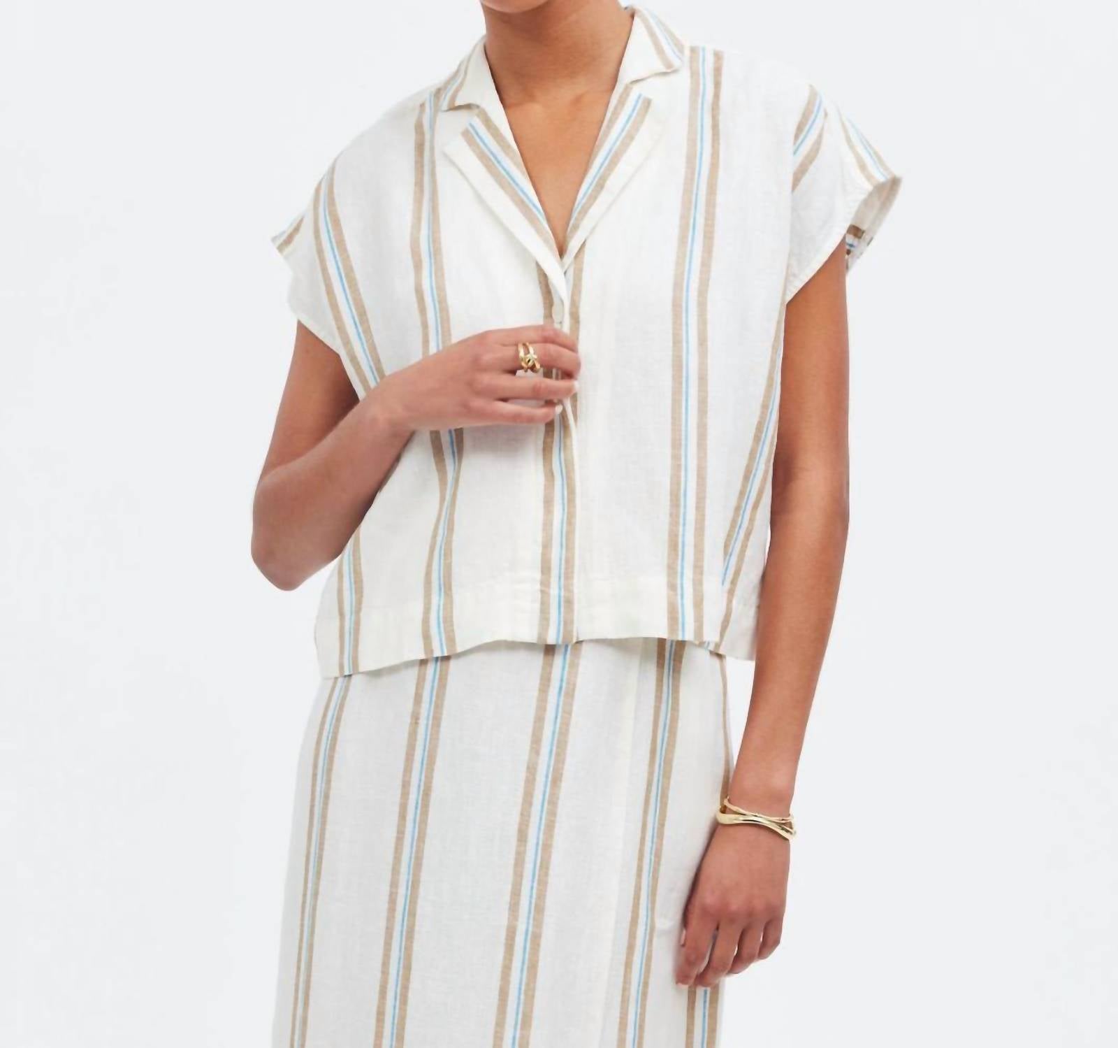 Madewell - Boxy Cap-sleeve Shirt