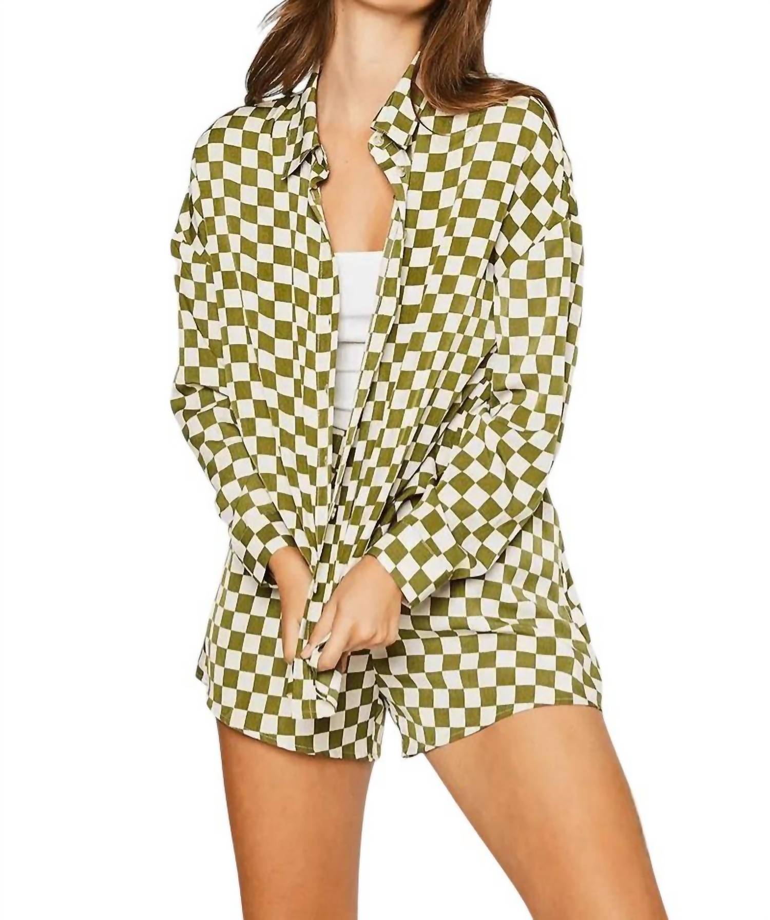 Pretty Garbage - Fiorella Checkered Blouse