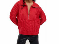 For Love & Lemons - Women's Andie Zip Front Sweater